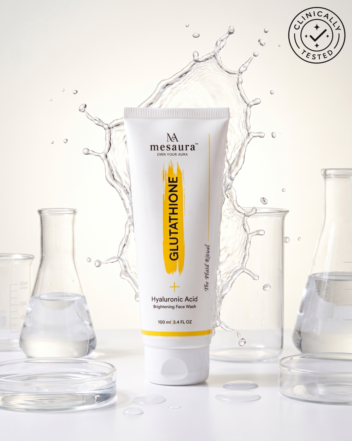 Translation missing: en.Brightening Daily Face Wash - Glutathione + Hyaluronic Acid | 100ml